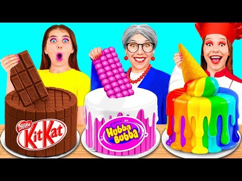 Me vs Grandma Cake Decorating Challenge | Funny Moments by GoFun Challenge