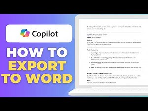 How To Export Microsoft Copilot Responses To Word Or TXT File