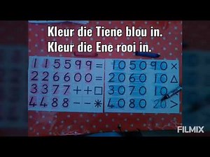 DIY Flard Cards Spreikaarte Tiene en Ene Tens and Units
