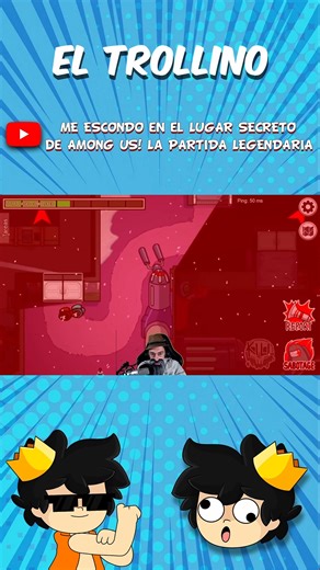 Escondite en among us #juegos #Videojuegos #eltrollino #amongus #compas #compadretes https://youtu.be/CkTb0USMvUM | El Trollino