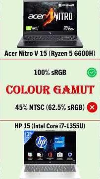 acer nitro v 15 vs hp 15 🤑 #shorts