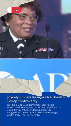 On This Day: December 9, 1994: Joycelyn Elders Resigns Over Health Policy Controversy