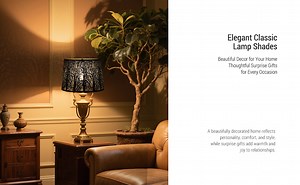 Large Drum Lampshade Cover For Floor Lamp Shade,SWAIFDEE Metal Black Lamp Shade For Table Lamp(Spider) 12x14x10in High