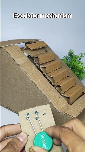 Escalator mechanism system #science #project #schoolproject