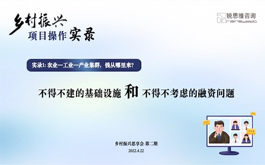 实录一(上）:农业-工业园-产业集群，钱从哪里来？——不得不建的基础设施和不得不考虑的融资问题#乡村振兴项目操作实录