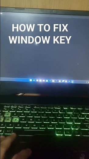how to fix windows key
