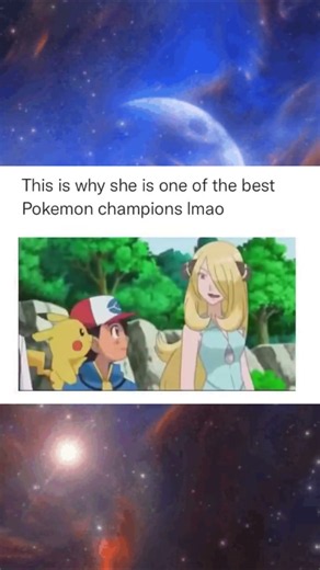 This is why Cynthia is the cutest Pokémon Champion #anipoke #pokemon #cynthia