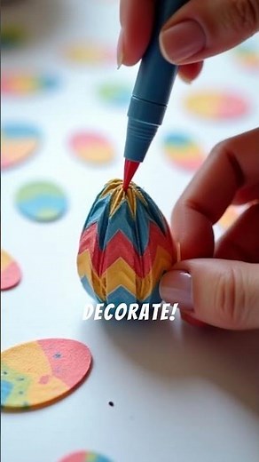 How to make origami egg tutorial