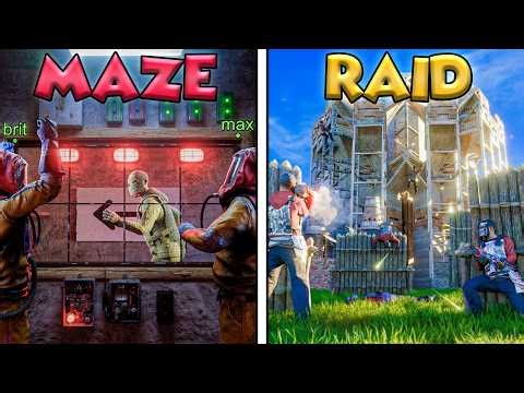 Rust but you must Beat the Maze to RAID Ft. Brit