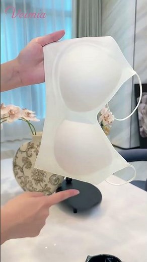 VEIMIA Cooling Seamless Bra Refreshing Summer, Nude Feeling Soft Support Invisible Straps Bra