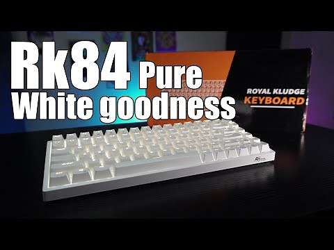 Royal Kludge Rk84 White LED (full review)