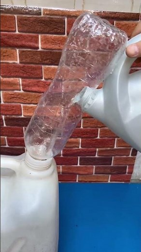 "How to Make a Simple Funnel for Water Transfer"💧
