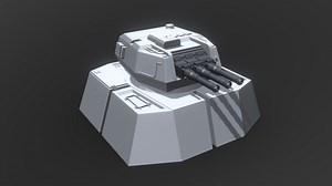 Heavy Turbolaser Turret - Star Wars Inspired - 3D model by Voynaroveech