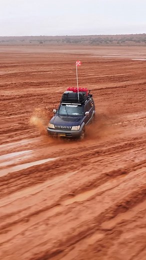 4WD 24/7 on Instagram: "Our toughest challenge yet. It was already brutal — then overnight, we found ourselves fighting to escape a once-in-a-lifetime desert flood. 😳🌊 Find out if we make it out next week on YouTube. - #4x4 #offroading #simpsondesert #desert #adventure #explore"