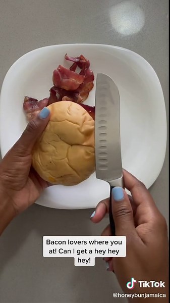 Delicious Honey Bun Cheese Bread Breakfast Sandwich