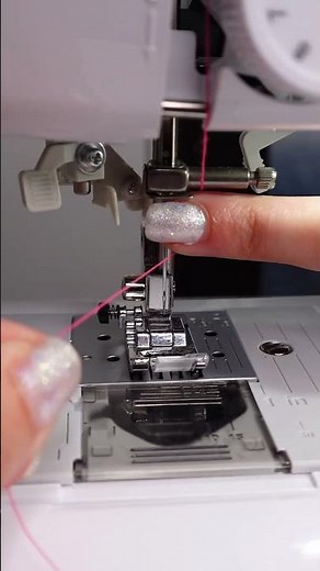 How to thread your sewing machine #sewingforbeginner #sewingtutorial #learntosew #howtosew ￼