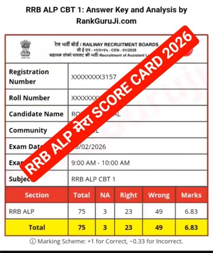 rrb alp answer key 2026 !! alp score card kaise dekhen !! alp answer key kaise download karen #alp