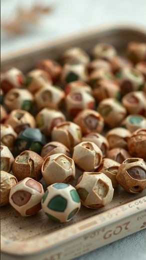 Pressed Leaf Paper Bead Jewelry from Recycled Scraps