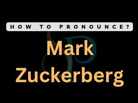 How To Pronounce Mark Zuckerberg ( Correctly )