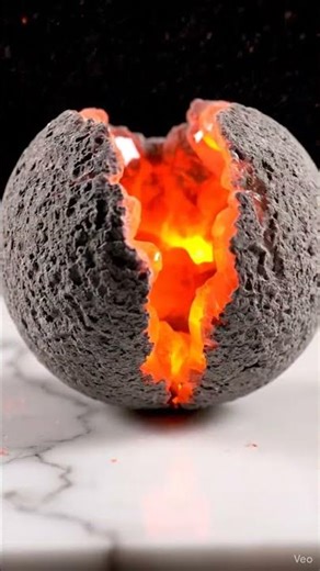 Cutting mysterious glass geode 💎 #asmr #shorts #satisfying #aiart