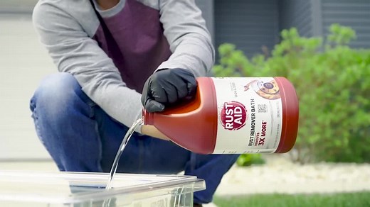 RustAid 1 Gal. Rust Remover Bath for Removing Rust on Iron and Steel Surfaces (1-Pack) GRAS300