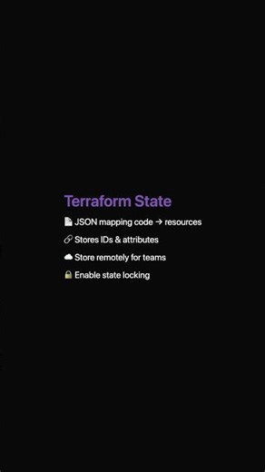 JSON mapping code to real resources - source of truth. #terraform #state #devops #iac #infrastructur