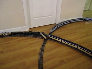 LEGO Emerald Night, TGV, and Eurostar three-way train crash