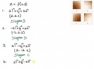 1 point each diagram represents the level curves of a function for each function consider the point above on the surface z flxy a if the vectors below are normal to the surface at the point 86061