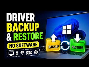 Windows Driver Backup and Restore (No Software): Prevent Missing Drivers After Reinstall