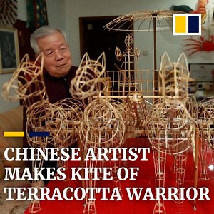 An artist in China's Xian has spent more than five years making a kite depicting an ancient terracotta warrior. | South China Morning Post