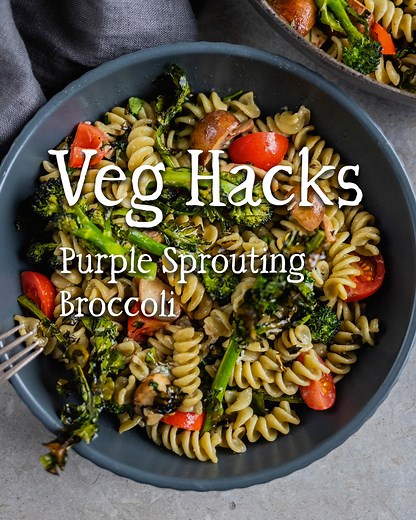 After the stormy weather, we're approaching the start of the spring season. One of our favourite vegetables of the year is here - purple sprouting broccoli from founder Guy's own farm. Find out how to prepare and cook it in this week's Veg Hack, as well as a simple but seriously good recipe suggestion of Roast PSB pasta with blue cheese and tomatoes. #VegHacks #VegRevolution | Riverford