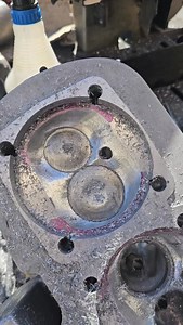 Chamber work on some turbo heads.#volkswagen #turbo #cylinderheads #vw #boost #fitech #empi #gtv #empiheads | Low Bugget.com