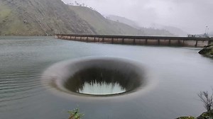 Watch: Water pours into unique spillway in California's Lake Berryessa for the first time in six years
