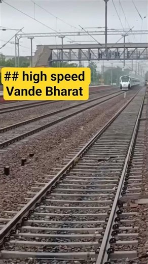 Vande Bharat Express with high speed #highspeedtrain #indianrailways #trend #travel #viral