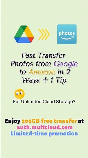 Transfer All Photos from Google Drive to Amazon at Once #cloudstorage #multcloud #cloudmigration
