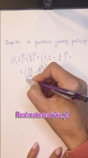 Potęgowanie. Potęgi. Działania na potęgach #renimatematyka #maths