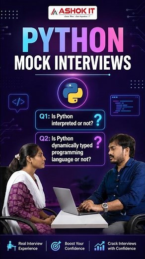 Python Mock Interview | Is Python Interpreted? | Is Python Dynamically Typed? | Ashok IT
