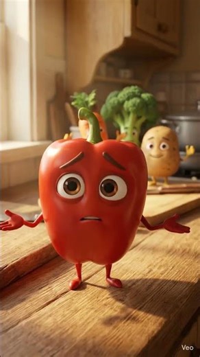 ai object talking vegetable 🫑 #vegetables #ai