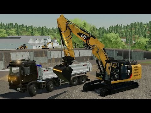 LS22 Baustelle 2 #69 | Mit dem CAT 323E Schotter laden | 2K | Landwirtschafts Simulator 22