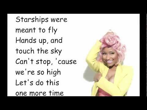Nicki Minaj- Starships (Clean) with Lyrics (New Song)