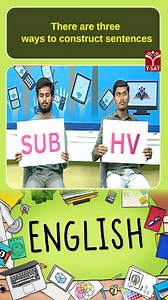 There are three ways to construct sentences | T-SAT #ThreeSentenceWays #SentenceConstruction #EnglishGrammarTips #SentenceTypes #SubjectVerbObject #GrammarFundamentals #LearnEnglishTogether #LanguageLearning #WriteBetterEnglish #EnglishPractice | T-SAT Network