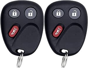 Key Fob Replacement for Chevy Silverado Equinox Tahoe 2003 2004 2005 2006 Cadillac GMC LHJ011 Keyless Entry Remote Key 3 Buttons Car Key Replacement