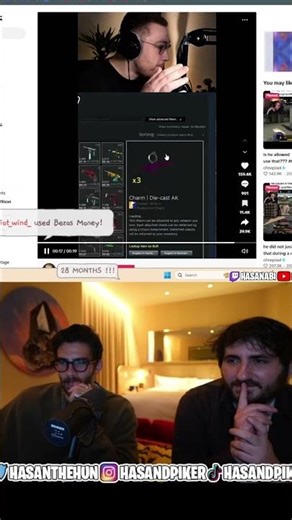 CS2 crash.. #hasanabi #hasanpiker #valkyrae #qtcinderella #qt #rae #ludwig #marketcrash #cs2 #poki