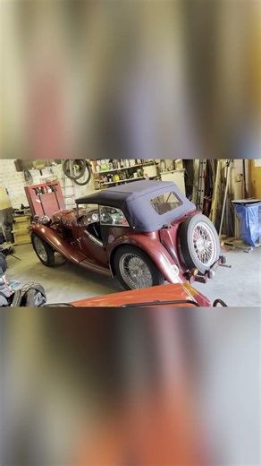 Rare MG TC in Burgundy Classic British Icon