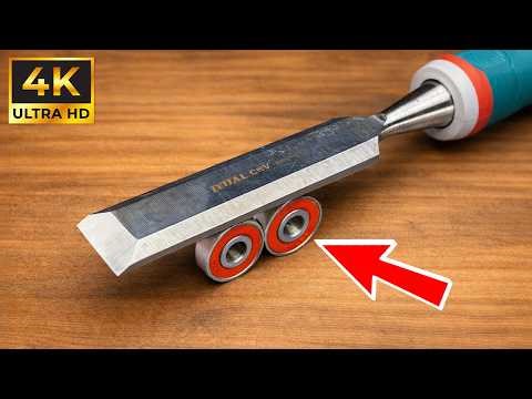 The World’s Sharpest Chisel! Easy Way To Sharpen Chisels To Razor-Sharpness For Beginners
