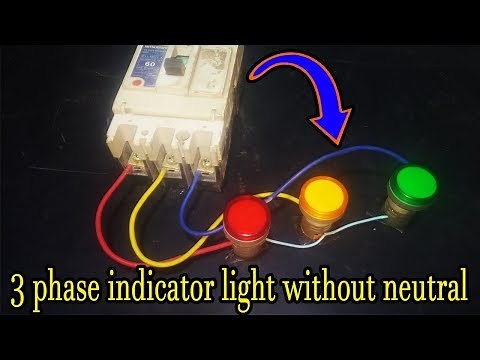3 phase indicator light without neutral