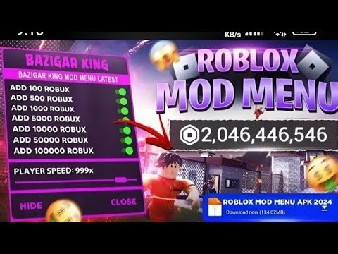 Roblox MOD MENU APK Unlimited Robux & Money💸|Roblox MOD MENU V2.700.698.Roblox Mod Menu Mediafire.