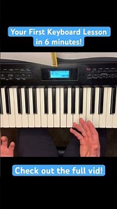 First Keyboard Lesson in 6 Minutes! #piano #keyboard #pianolessons #pianolessonsforbeginners