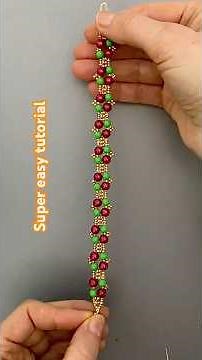Easy beading pattern. Beads bracelet tutorial #shorts #bracelet #beadingtutorial