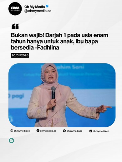Persiapan Anak Tahun 1 bersama Fadhlina Sidek